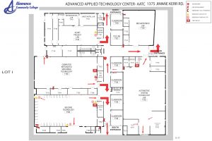 AATC楼层平面图火灾